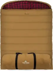 Spacious Double Sleeping Bag for Outdoors - 20 & 0 Degree Ratings Included