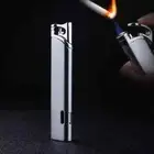 Metal Mini Windproof Tungsten Wire Ignition Jet Flame Turbo Butane Gas Lighters
