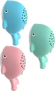 Kisangel 1PC Whale Shaped Storytelling Machine Musical Educational for Safe Function with Light Effect Early Learning Resource Battery Design Random Color
