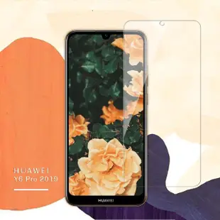華為 HUAWEI Y6Pro 2019 非滿版透明玻璃鋼化膜手機保護貼(Y6 Pro 2019保護貼 Y6 Pro 2019鋼化膜)
