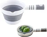 Water Ladle Scoop - Foldable Bath Cup Bucket,Hangable Scoop Dipper Spoon Ladle for Garden Kitchen Cooking Shower Bathroom Daily Life