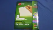 Avery Removable Inkjet/Laser Filing Labels, 3-7/16 x 2/3, 750/Pk - AVE8066"