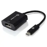 Alogic UCDP-ADP 10cm USB Type-C to DisplayPort Adapter with 4K2K Support Black