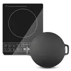 Electric Smart Induction Cooktop and 34cm Cast Iron Induction Crepe Pan Baking C