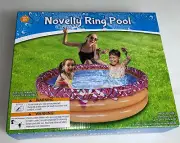 Inflatable Kids Kiddie Donut Swimming Wading Pool Novelty Ring 60" Round