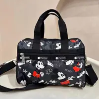 在飛比找蝦皮購物優惠-Lesportsac x Disney 灰黑快樂米奇100週