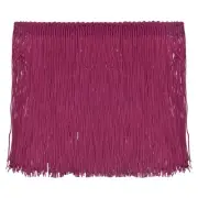 10 Yards 6 Inch Chainette Fringe Trim Tassel Sewing Trim for Clothes, Dark Red