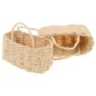 Basket Doll House Ornaments Shopping Mini Baskets Pretend Play Laundry