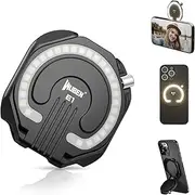 WUBEN E1 Rechargeable EDC Flashlight 300 Lumens LED Selfie Light Compact Pocket Phone Light, Convenient USB C Charging, Portable Magnetic for Night Working Video Live Streaming Call Picture (Black)