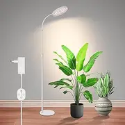 24V Plant Lamp Stands for Seed Starting, LM281B+660nm Plant Lights for Indoor Plants, Full Spectrum LED Grow Lights, High PPFD Plant Lamp with 5-Level Dimmable, 20W, 350umol/s/m²@Dist:15cm