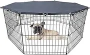 Playpen Pet Cover - Playpen Cover for Dogs | Dog Crate Shades, Puppy Enclosure Cover Puppy Playpen Canopy, Durable Puppy Playground Cover, Dog Playpen Protector for Pet Dogs