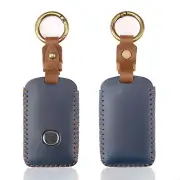 3/4 Buttons Leather Car Key Fob Case Cover For Mazda 3 Alexa CX30 CX-4 CX5 CX-5