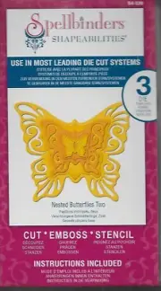SPELLBINDERS Shapeabilities Dies NESTED BUTTERFLIES TWO