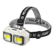 LED Headlamp USB Rechargeable Headlight Flashlight Waterproof Head Light Camping