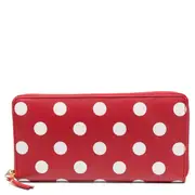 [COMME des GARCONS WALLET] Dots Printed Leather Line Wallet