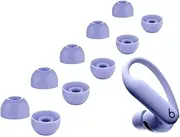 A-Focus Ear Tips for Powerbeats Pro 2 - Soft Silicone Replacement Fit in Case Ear Buds Tips Covers Compatible with Powerbeats Pro 2nd Rubber Eartips Accessories XL/L/M/S/XS (5 Pairs) Hyper Purple