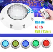 35W 360 LED RGB Swimming Pool Light Underwater IP68 Waterproof + Remote