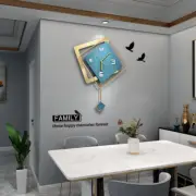 Modern Metal Large Wall Clock,Silent Digital Hanging Wall Clock,Home Art Decor