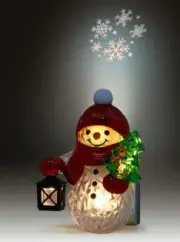 Bath & Body Works Christmas 5.25" Snowman Nightlight Plug Projector Snowflake ❄