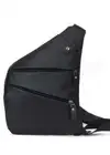 Unisex Vegan Leather Crossbody Bag | Side Strap Saddlebag | Chest Shoulder Bag