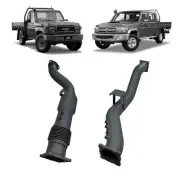 Redback Extreme Duty 4" Exhaust DPF Adapter Pipe with Cat for Toyota Landcruiser