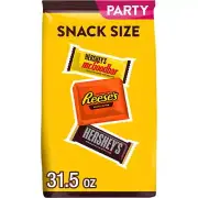 Hershey's And Reese's Assorted Chocolate Flavored Snack Size Candy 31.5oz