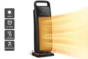ADVWIN Portable Ceramic Heater with Thermostat & Remote Control 2000W