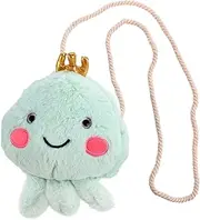 [FRCOLOR] Plush Jellyfish Crossbody Bag for Pouch with Stylish Strap for Outings Camping and Birthdays Cute Ocean Inspired Design