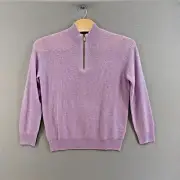 NWT Vineyard Vine Sweater Men's Large Jellybean Cashmere 1/4 Zip Long Sleeve