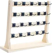 [Generic] Wooden Earrings Display Stand with Hooks Bracelet Display