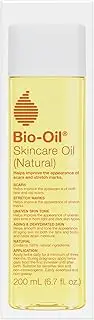Bio-Oil Natural Skincare Oil, Serum for Scars and Stretch Marks, Face and Body Moisturizer for Dry Skin, Hair Oil, For All Skin Types, 6.7 Oz