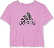 [adidas] Girls' Short Sleeve Loose Fit Tee