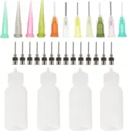 4Pcs 30Ml Tip Squeeze Glue Bottle Precision Applicator Bottle DIY Quilling Tool