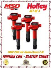 MSD Ignition Red Coil Blaster Series 4 Pack For 2008-2012 Honda Accord - 82194 (for: Honda)