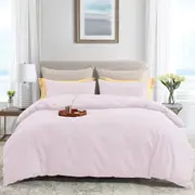 LINENOVA Luxury Soft Microfiber Solid Color Quilt Cover Set All Size For Choice