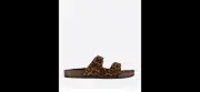 Saint Laurent mens Pony hair Leopard Print sandals. 44/11. 1450