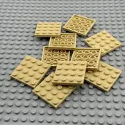 LEGO Plate - Tan - 4 x 4 - QTY x10