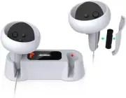 Oculus Quest 2 Charging Dock with 2 Batteries & Controller Display Holder