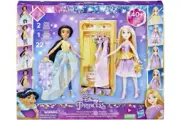 Disney Princess Life Ultimate Fashions Wardrobe Jasmine Rapunzel Fashion Dolls