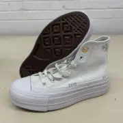 CONVERSE Chuck Taylor All Star Lift Platform Sneakers Women's Size US 5.5 White