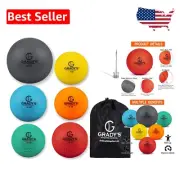 Weighted Velocity Training Ball Set - 6 Balls + Carrying Case for Pitching