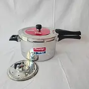 5L Stainless Steel Pressure Cooker, Tri-Ply Base, Outer Lid, Gas and Induction Compatible, Silver