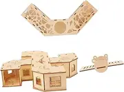 1Set Safe Hamster Maze Animal Labyrinth with Tunnel and Seesaw Durable Natural Fun Exercise for Mice Gerbils and Other Pets