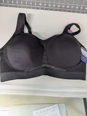 Champion Women's Black Sports Underwire Bra 38DD With Adjustable Straps & Back C