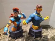 Diamond select Marvel X-Men Animated Series Cyclops & Jean Grey Bust Statues