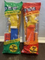 THE SIMPSONS PEZ LOT, HOMER AND BART 2007 New