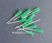 PP Blunt flexible dispensing needles syringe needle tips 1" 150pcs 18Ga Green