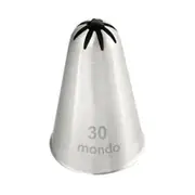 Mondo Stainless Steel #30 Closed Star Piping Tip Icing Cake Decorating Nozzle SL