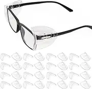 YunTuo 16 Pairs Eye Glasses Side Shields for Prescription Glasses, Slip on Clear Side Shield- Fits Small to Large Eyeglasses