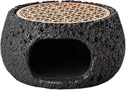 [Snblzhef] Artistic Rock Material Round Plate Insulation Base for Kitchen Household Tableware A